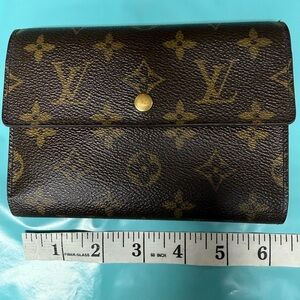 Louis Vuitton Monogram Porte Tresor International Wallet perfect size